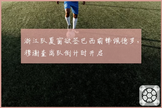 浙江队夏窗欲签巴西前锋佩德罗，穆谢奎离队倒计时开启