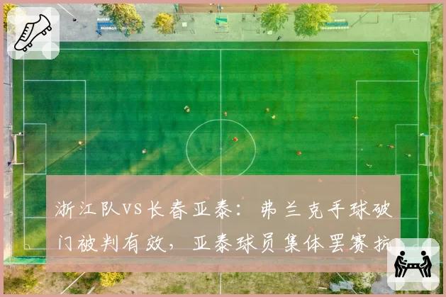 浙江队vs长春亚泰：弗兰克手球破门被判有效，亚泰球员集体罢赛抗议长达五分钟